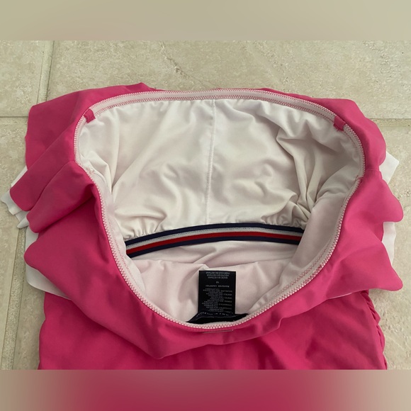 Tommy Hilfiger Ruffle Strapless One Piece Swimsuit - Size 10 - Picture 14 of 16